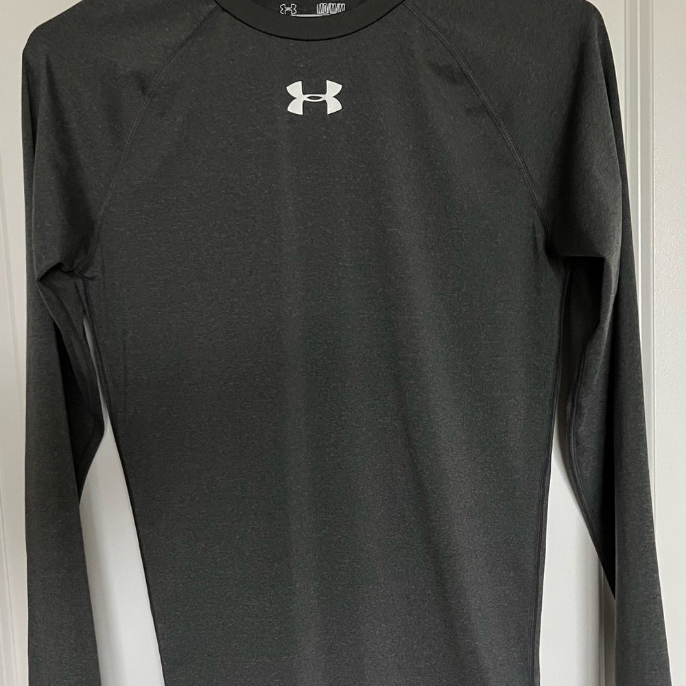 Under Armour Compression Heat Gear Long Sleeve Gray Tee
